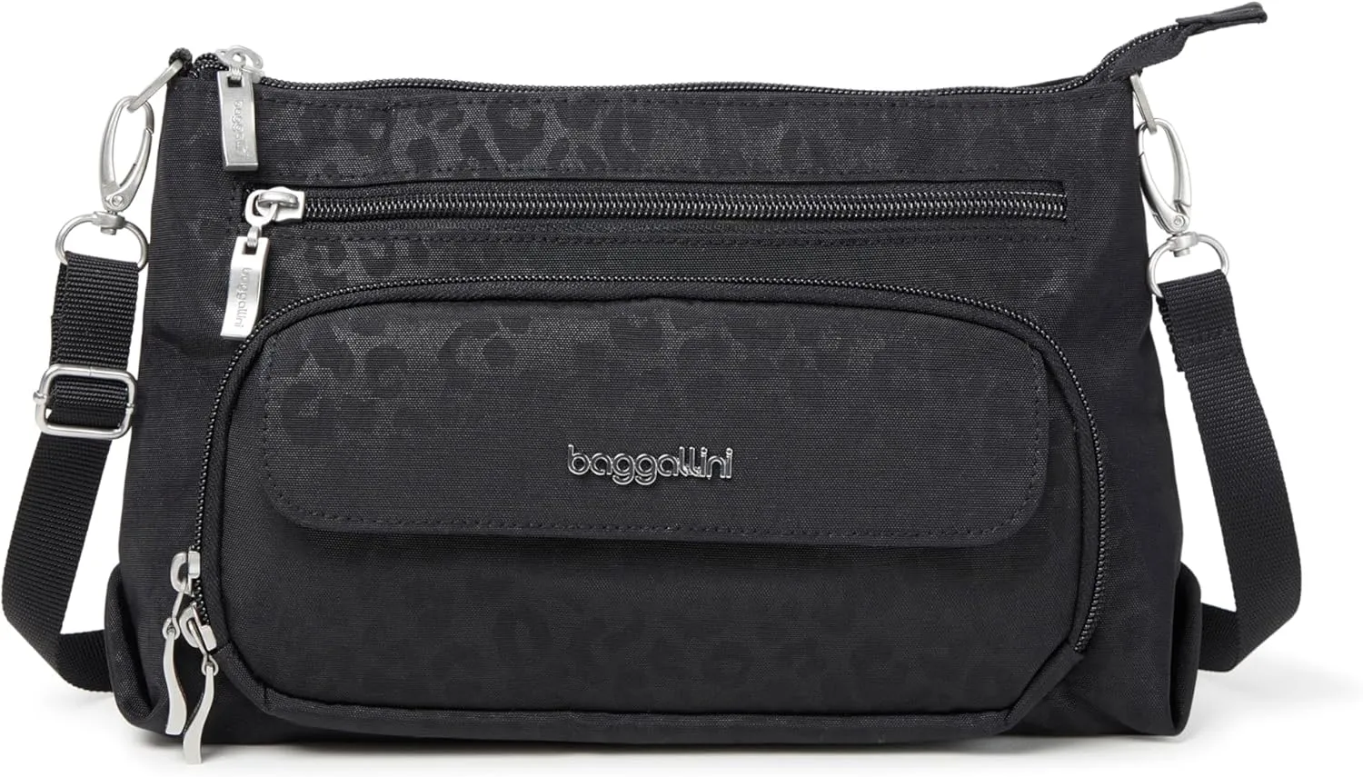 Baggallini Original Everyday 11x 7.5 Crossbody Bags for Women RFID Protected Lightweight Nylon Zippered Travel Purse