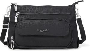 Baggallini Original Everyday 11x 7.5 Crossbody Bags for Women RFID Protected Lightweight Nylon Zippered Travel Purse