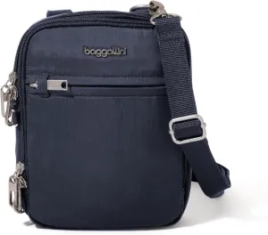 Baggallini Securtex Anti-theft Mini Everything Crossbody Bag, 6.3"x8.25" Rfid, Locking Zippers & Cut-resistant Strap