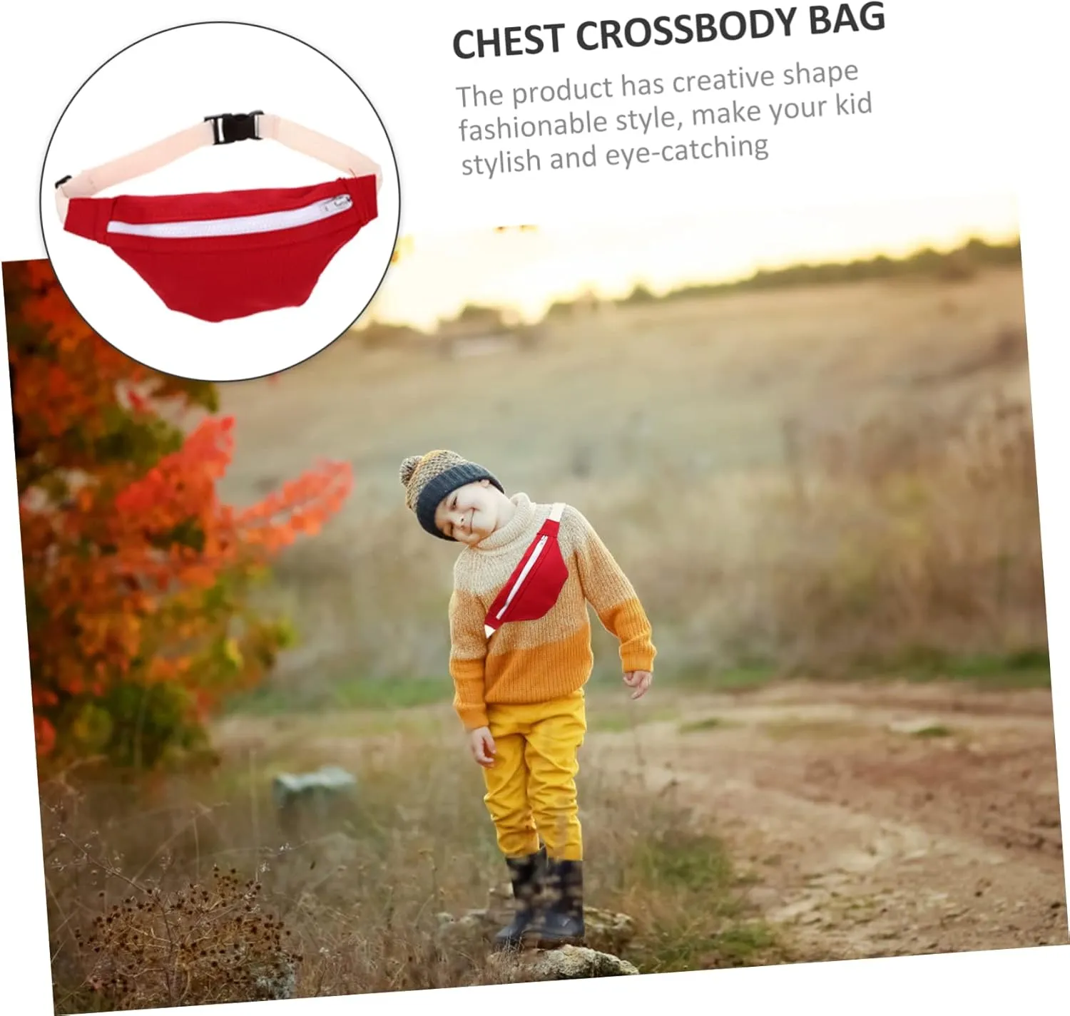 BESPORTBLE Portable Chest Bag Lightweight Fanny Pack for Durable Outdoor Storage Bag for Boys for Essentials