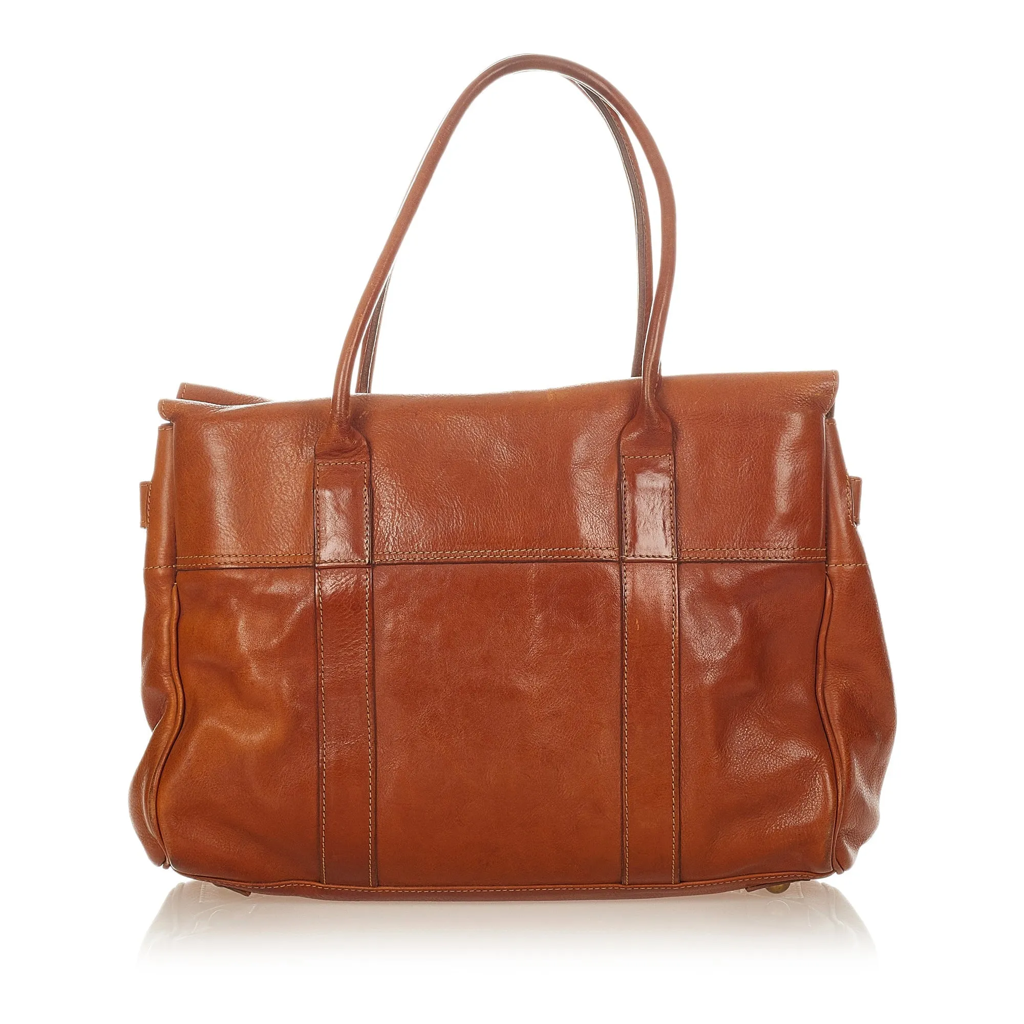 Brown Mulberry Bayswater Leather Tote Bag