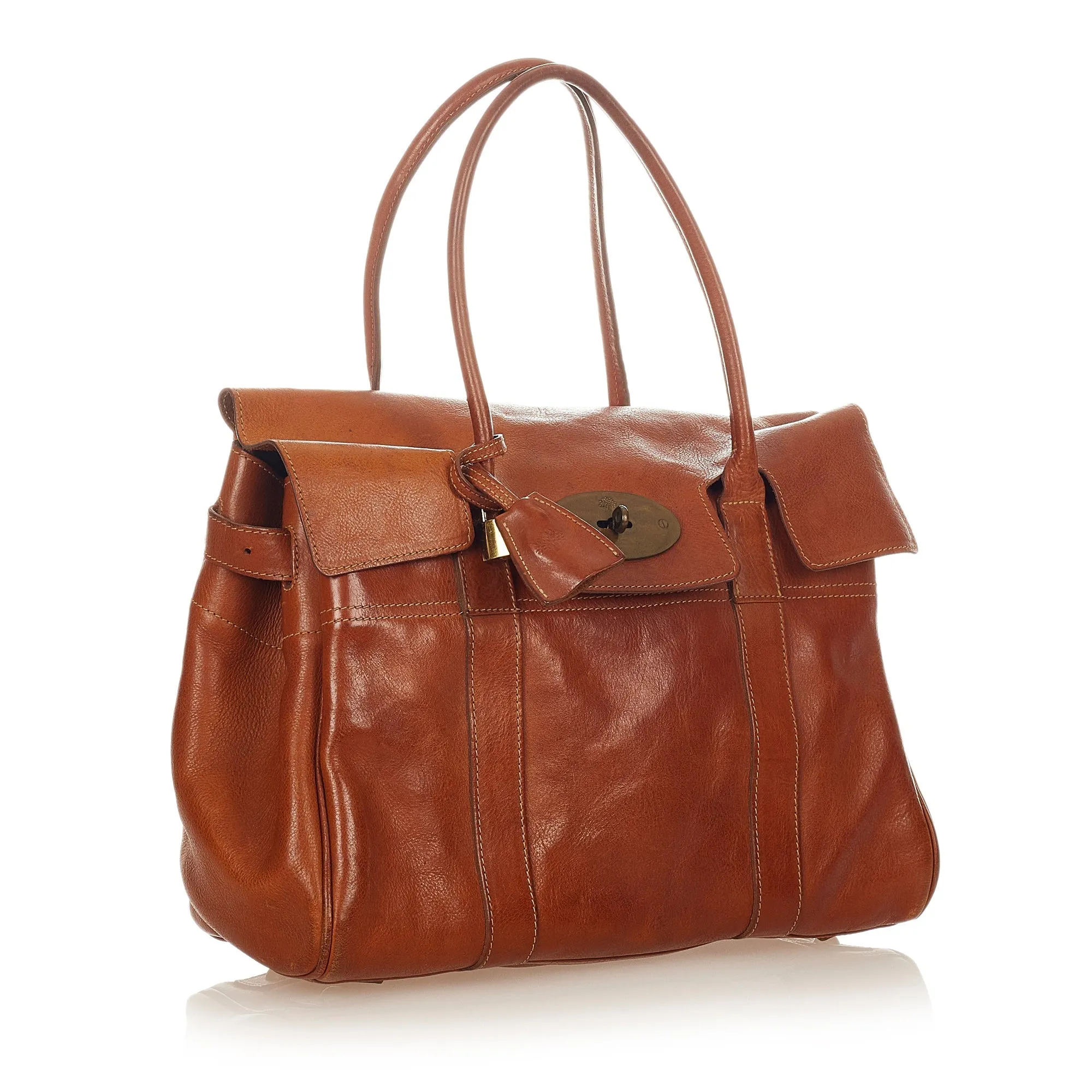 Brown Mulberry Bayswater Leather Tote Bag