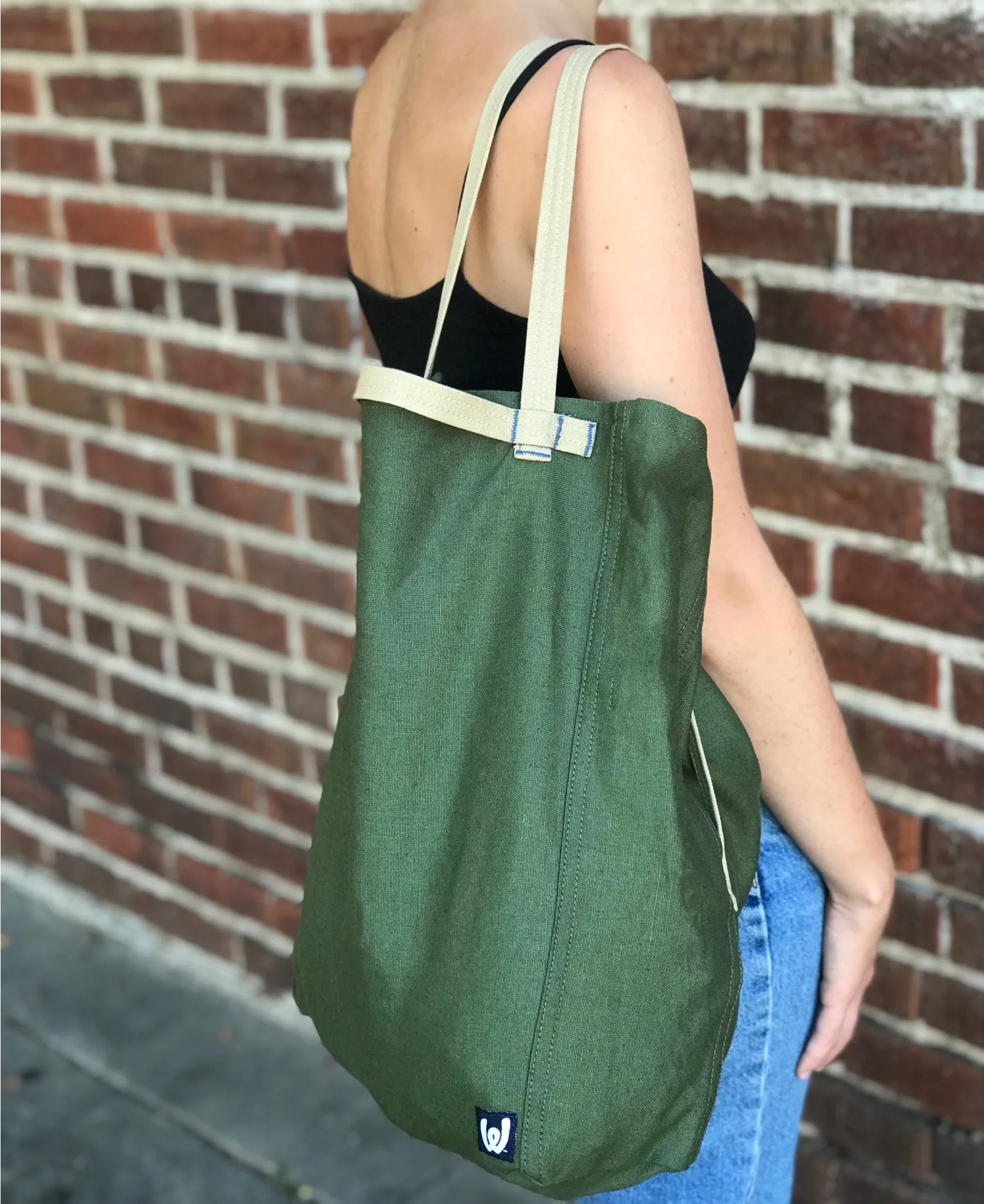 Denim Convertible Tote-Pack