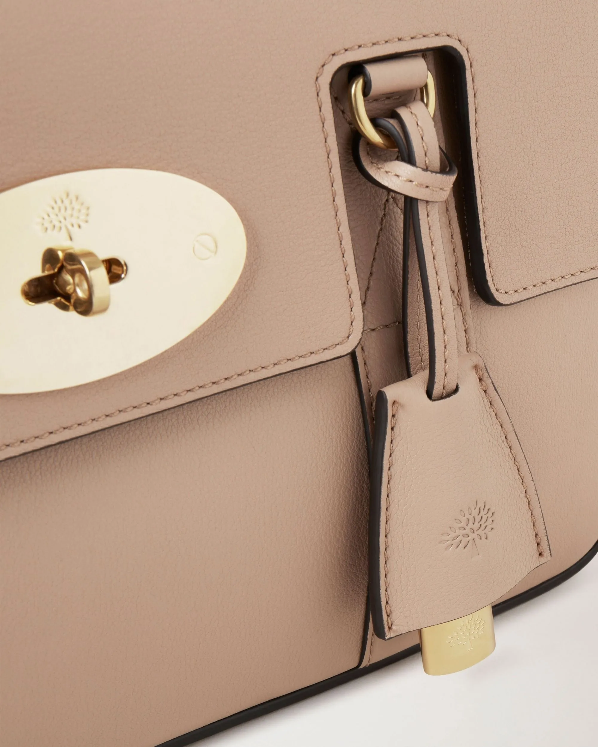 East West Bayswater Shoulder Bag Shiny Smooth Calf (Maple)