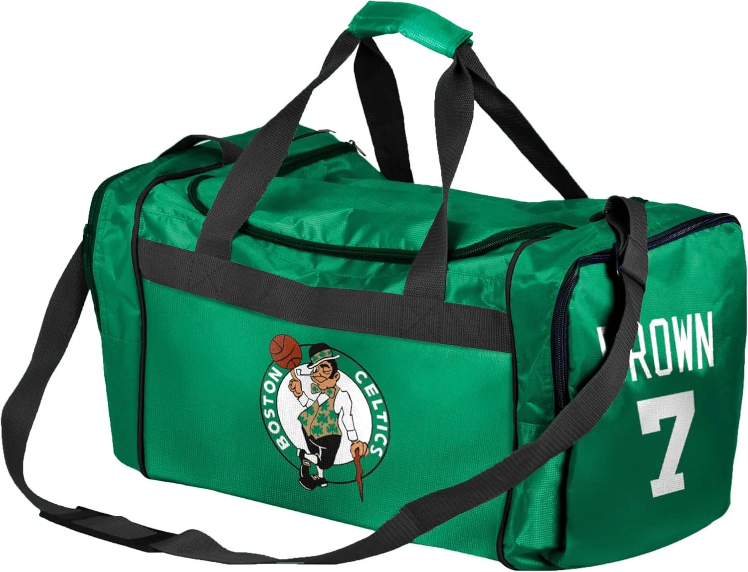 FOCO - NBA Officially Licensed Team and Player Duffel Gym Bag (Jaylen Brown)