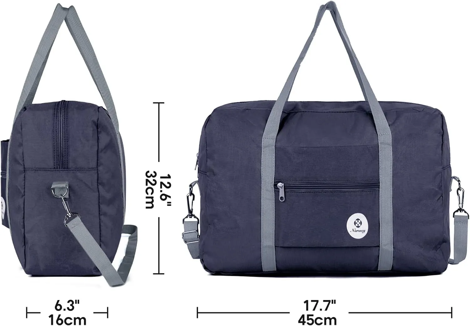 For Spirit Airlines Personal Item Bag 18x14x8 Foldable Travel Duffel Bag Tote Carry on Luggage Duffle Overnight for Women and Men