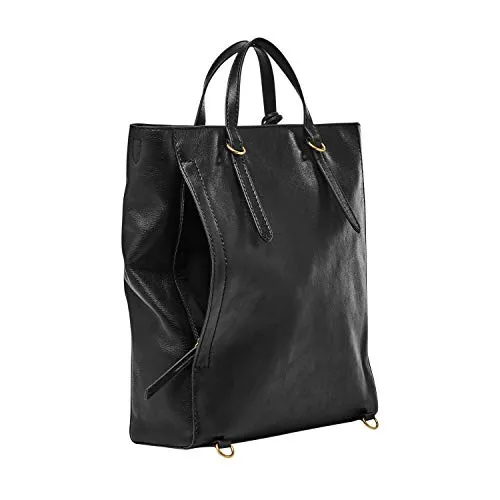 Fossil Women's Camilla Leather Convertible Backpack Purse-Handbag