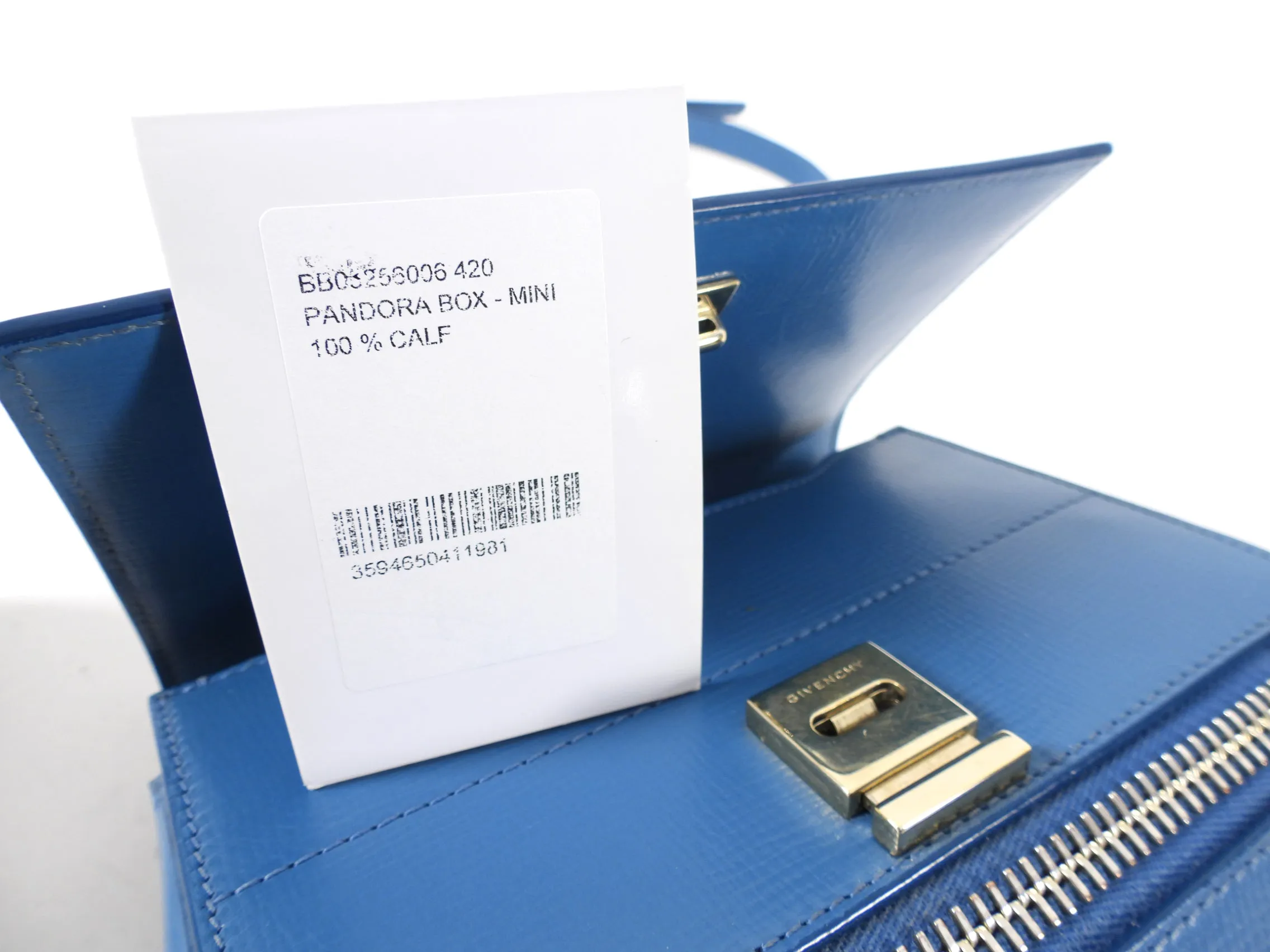 Givenchy Mini Pandora Box Blue Crossbody Bag