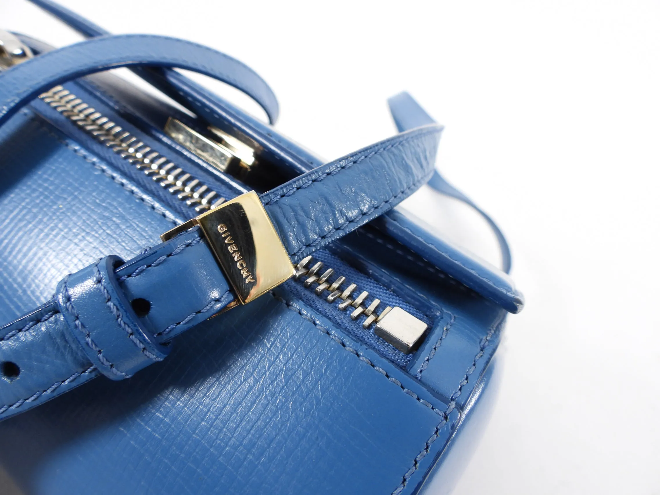 Givenchy Mini Pandora Box Blue Crossbody Bag