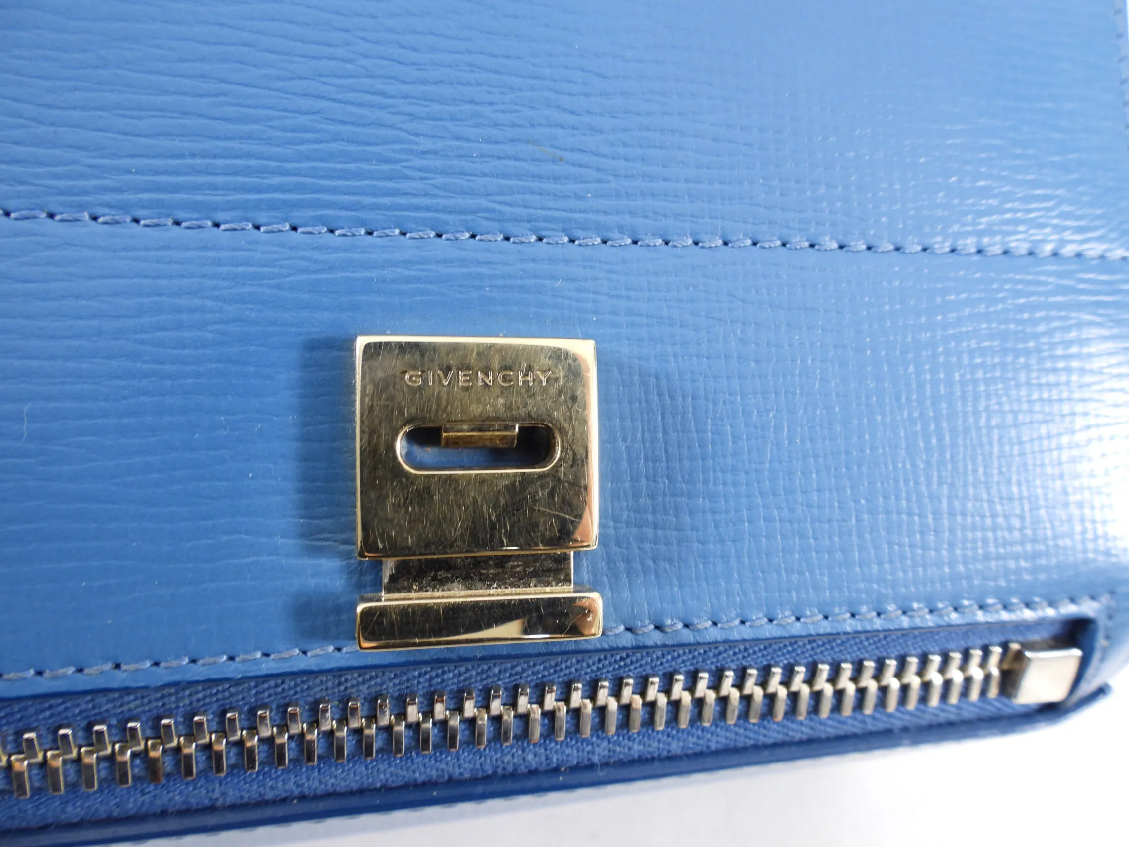 Givenchy Mini Pandora Box Blue Crossbody Bag