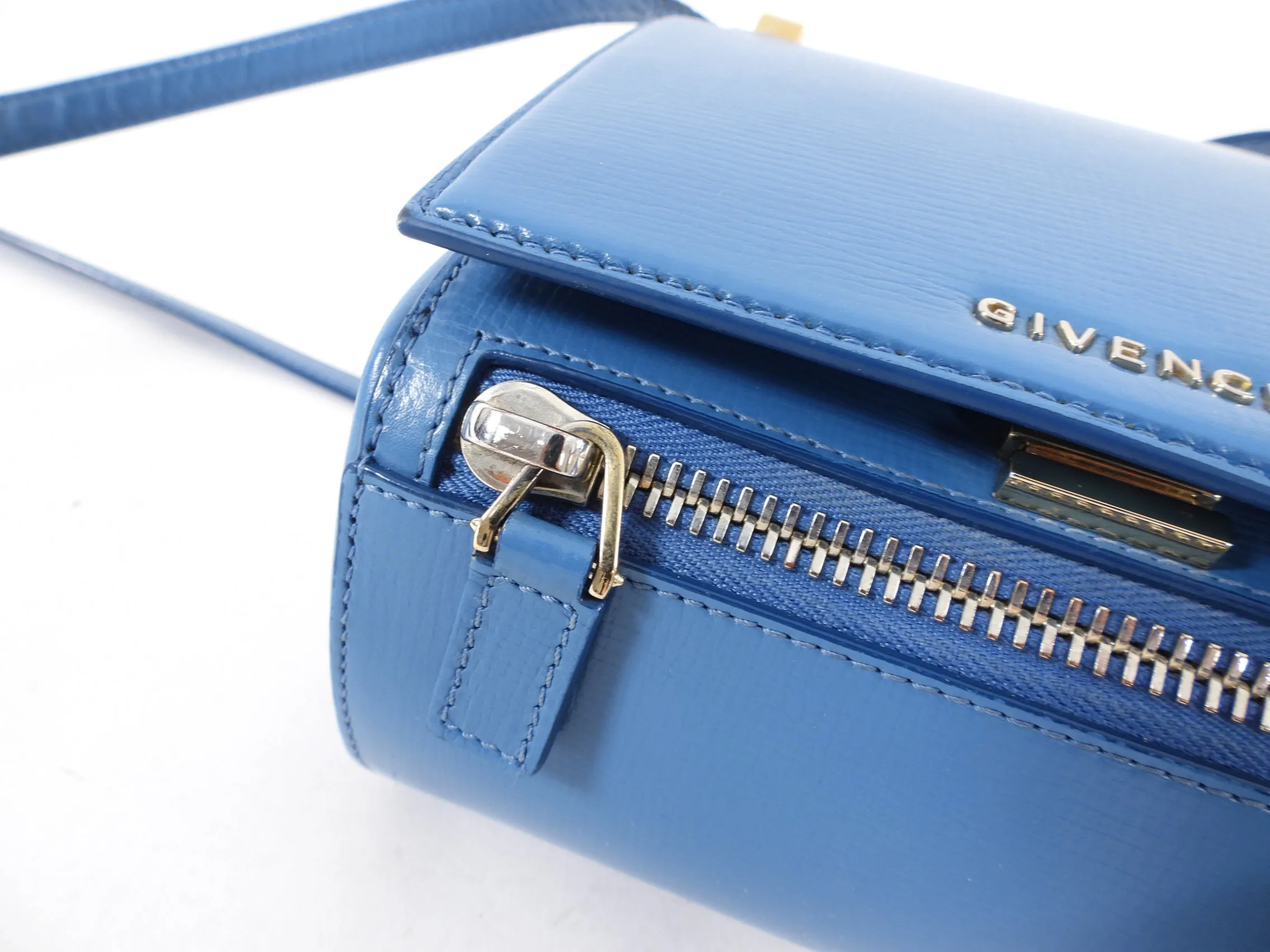 Givenchy Mini Pandora Box Blue Crossbody Bag