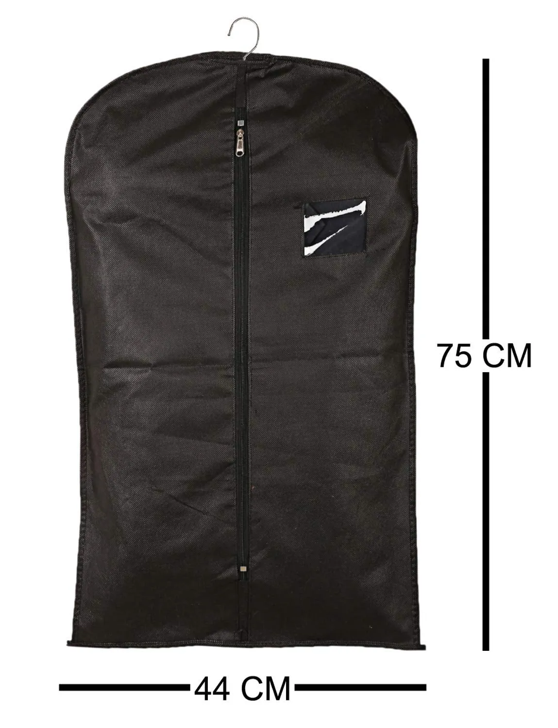 Heart Home Non Woven 4 Pieces Men’s & Kids Hanging Coat Blazer Suit Cloth Cover - Big & Small (Black) - CTHH010841