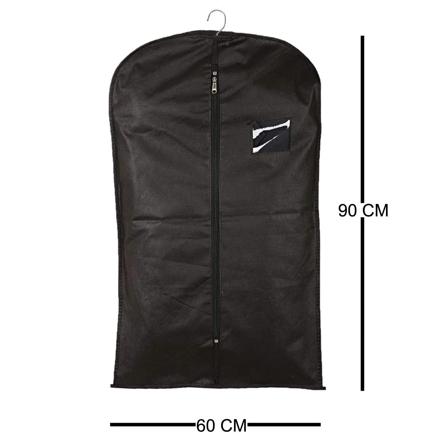Heart Home Non Woven 4 Pieces Men’s & Kids Hanging Coat Blazer Suit Cloth Cover - Big & Small (Black) - CTHH010841