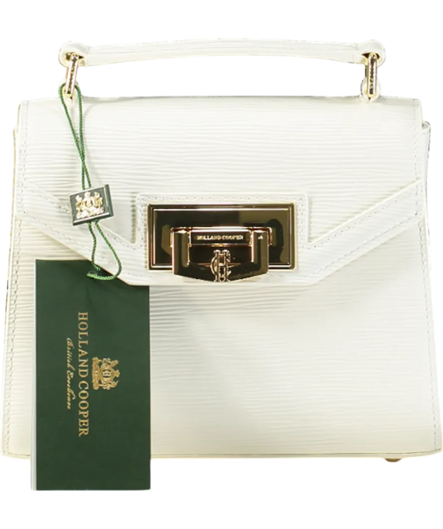 Holland Cooper Mini Cheltenham Bag In Textured White