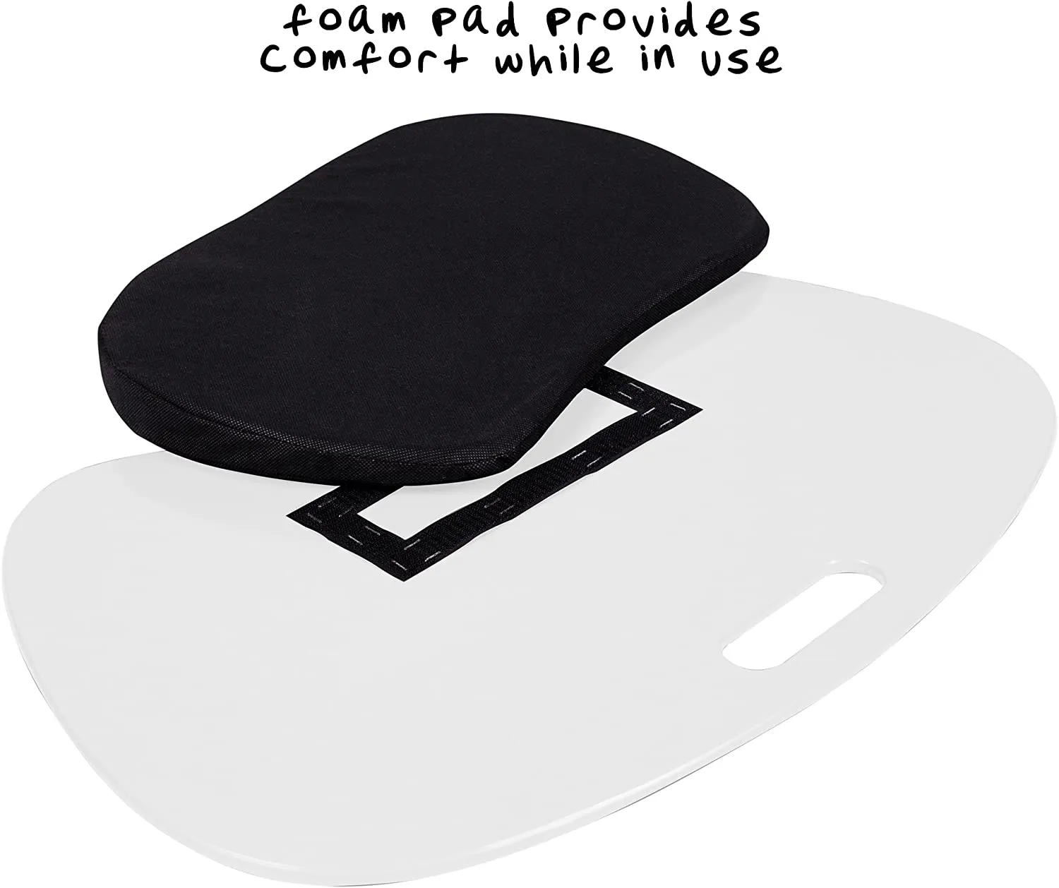 Honey-Can-Do Portable Laptop Lap Desk with Handle, White, 23x16x2.5 Inches