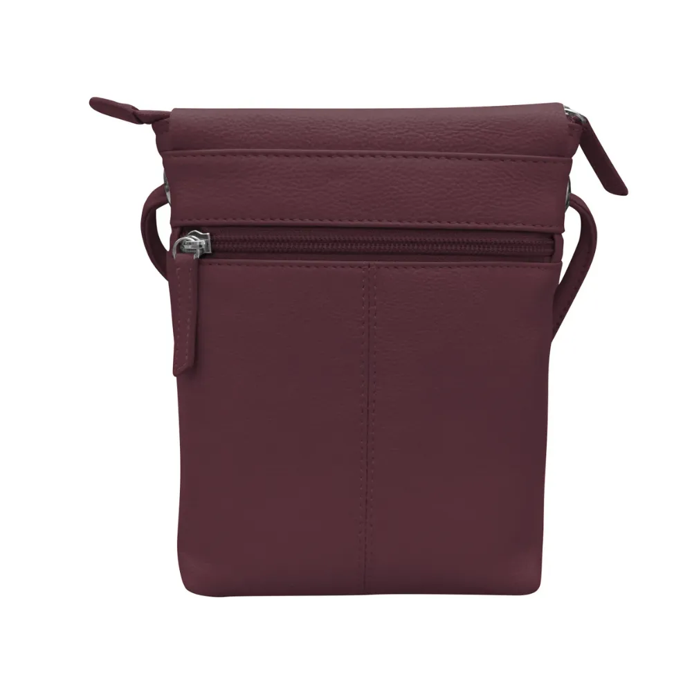 ili New York Small Canada Eggplant Crossbody Bag (Women's)
