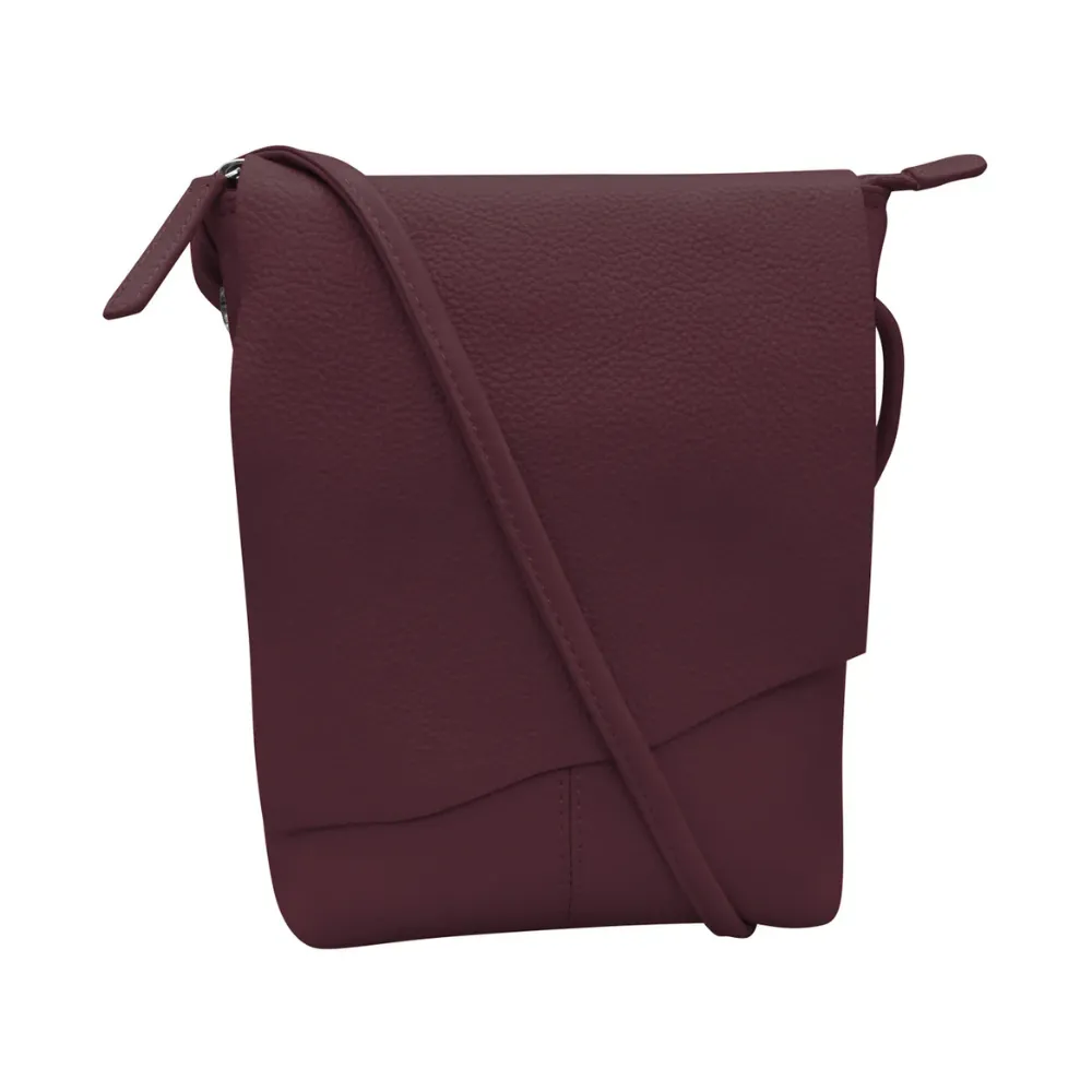 ili New York Small Canada Eggplant Crossbody Bag (Women's)