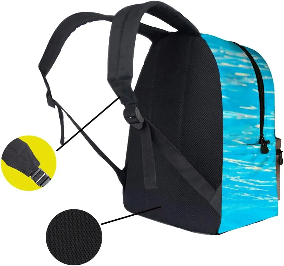 JeremySport Toddler Backpack Boys, 15 Inch Kids Backpack for Preschool,Dolphin