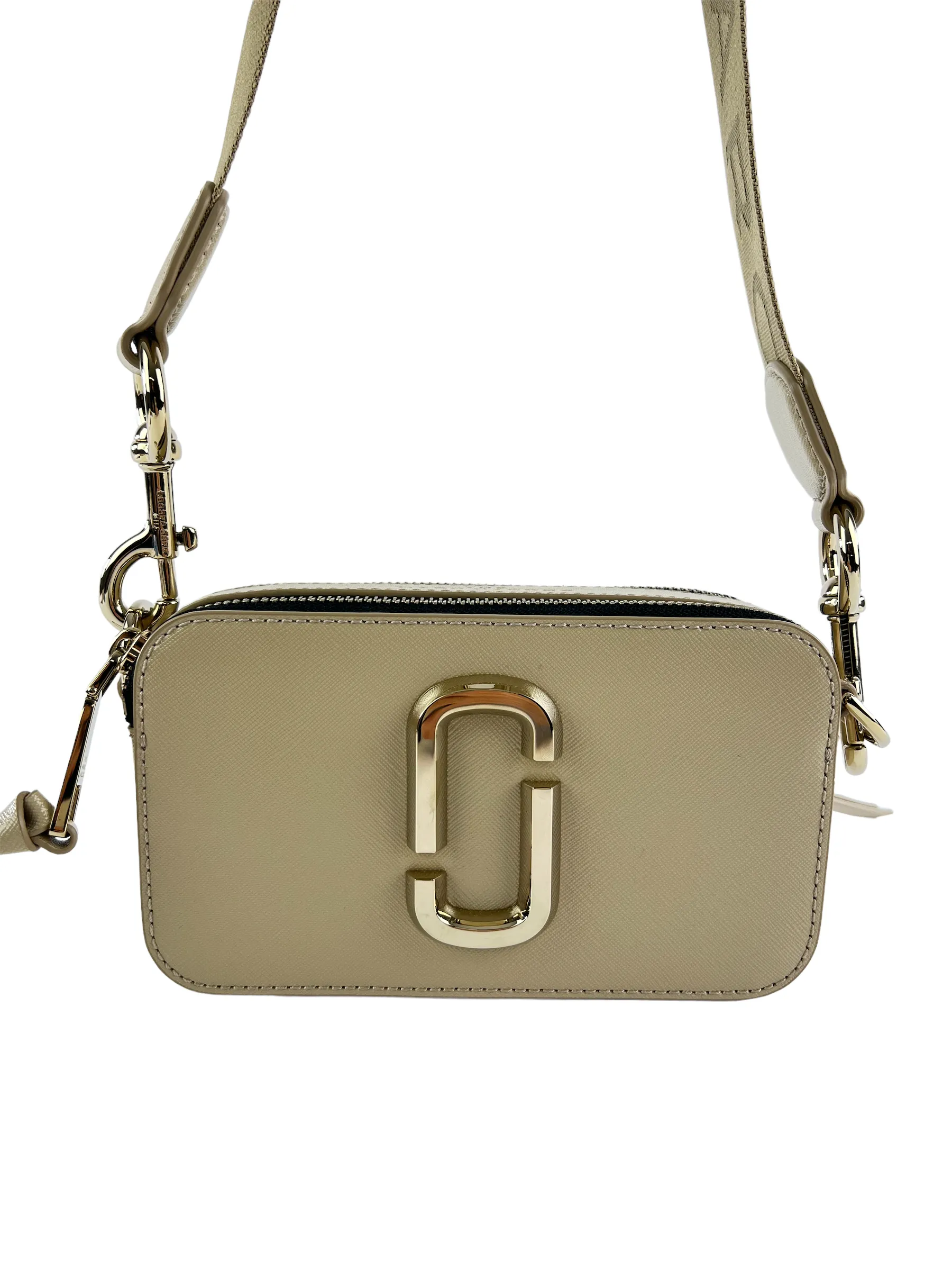 Marc Jacobs Cream Snapshot Crossbody Bag