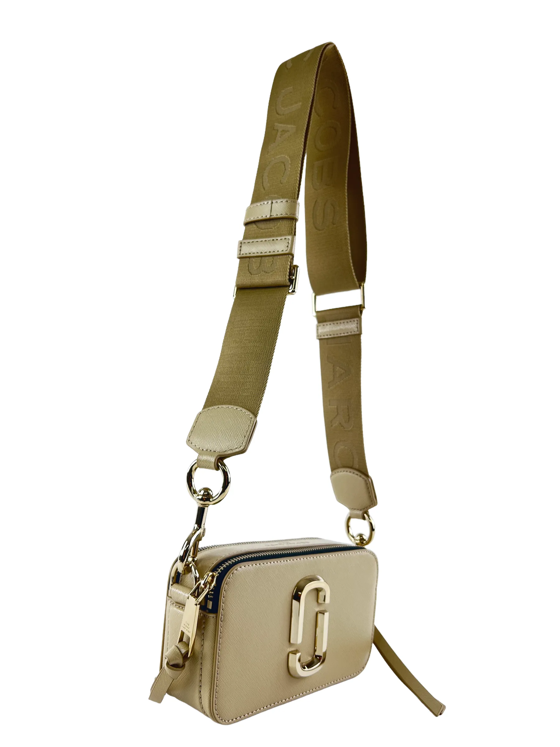 Marc Jacobs Cream Snapshot Crossbody Bag