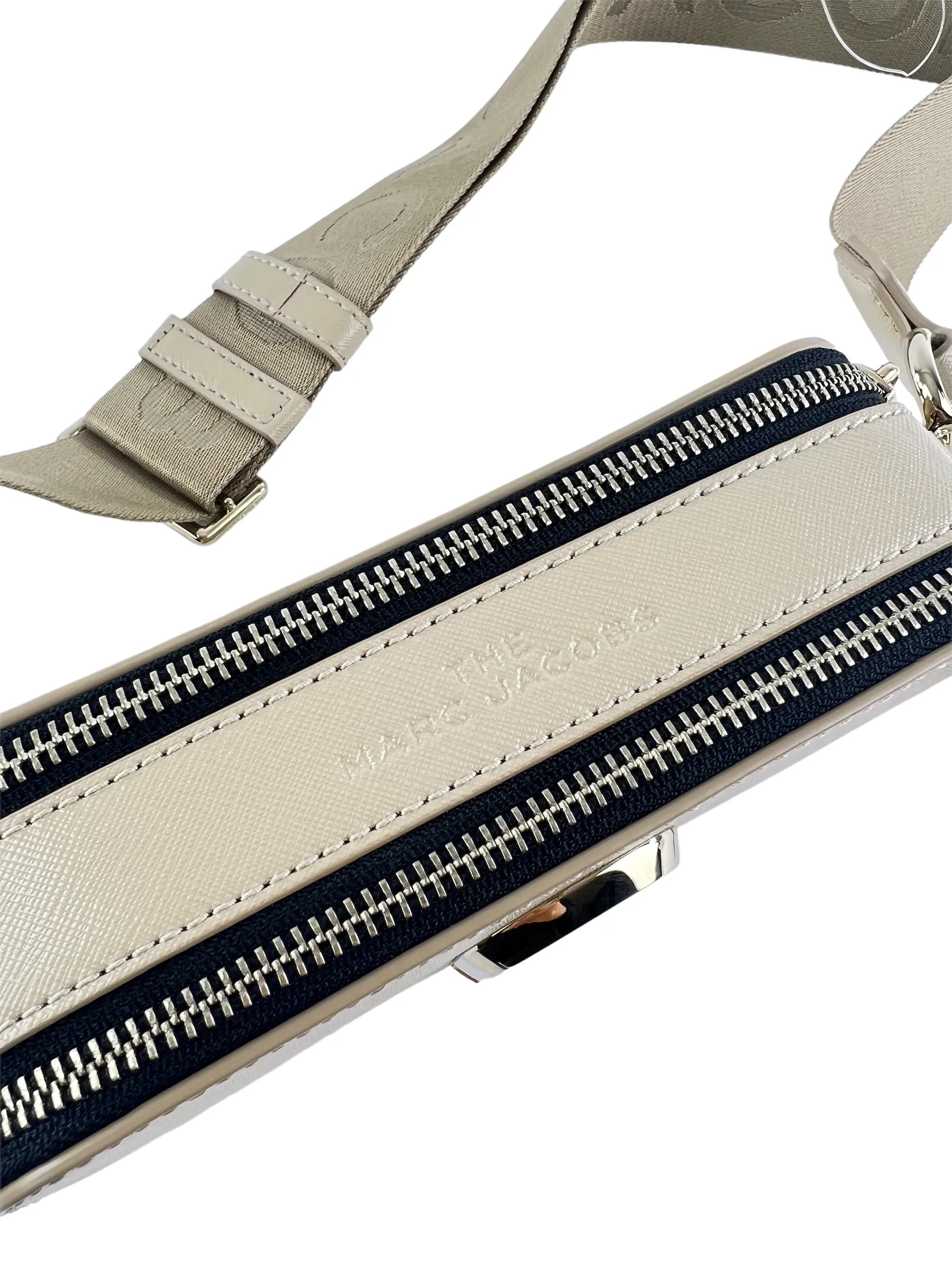Marc Jacobs Cream Snapshot Crossbody Bag