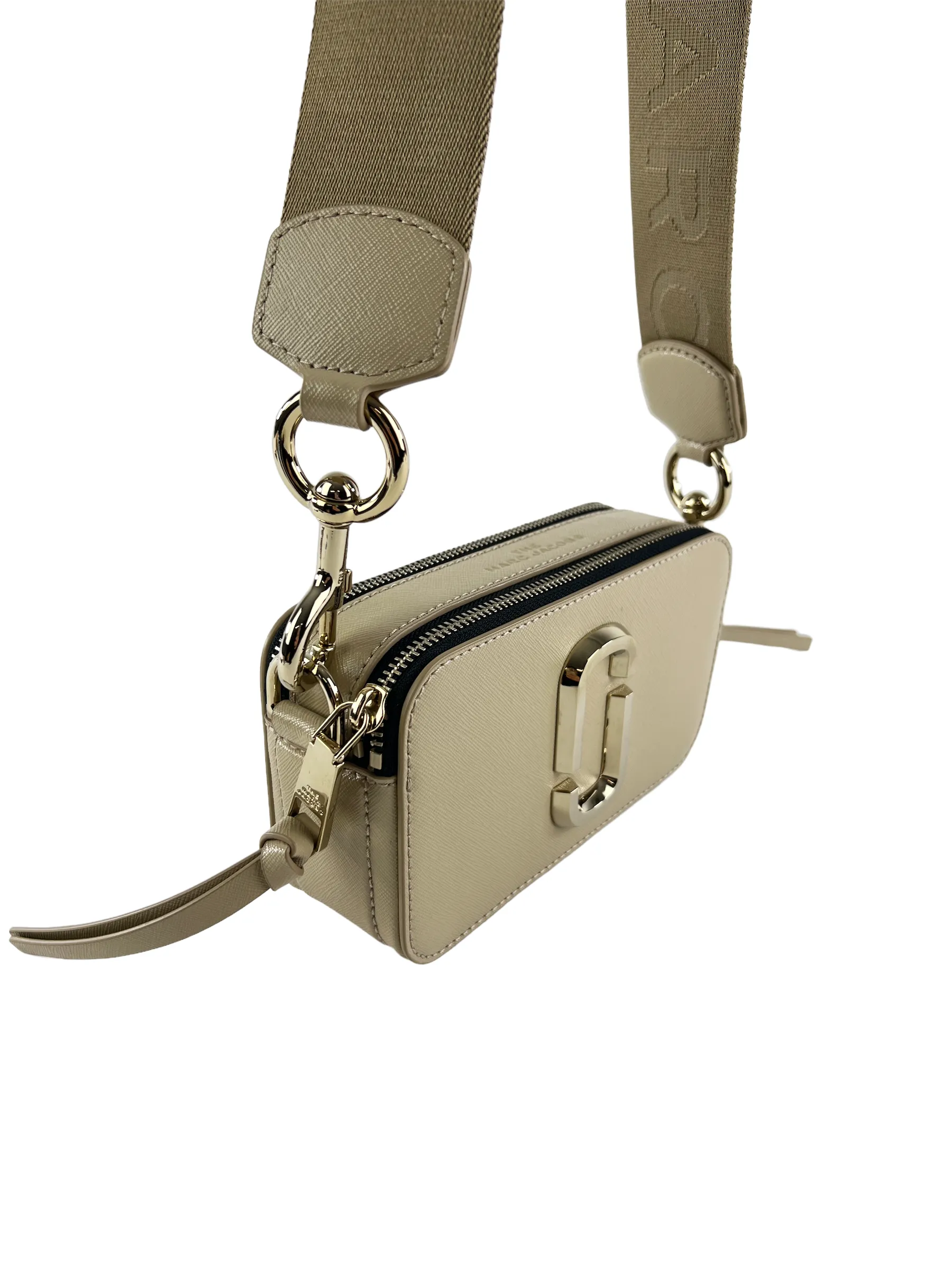 Marc Jacobs Cream Snapshot Crossbody Bag