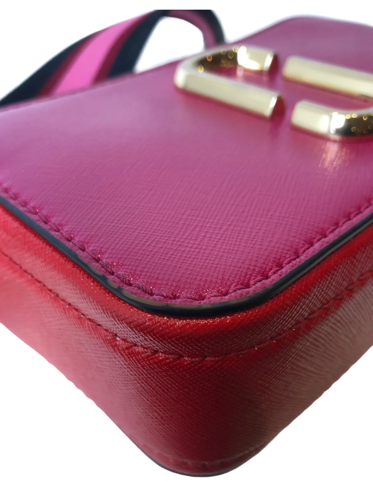 Marc Jacobs Hot Pink & Red Leather ‘Snapshot’ Crossbody - As Seen on Instagram  13/1/21