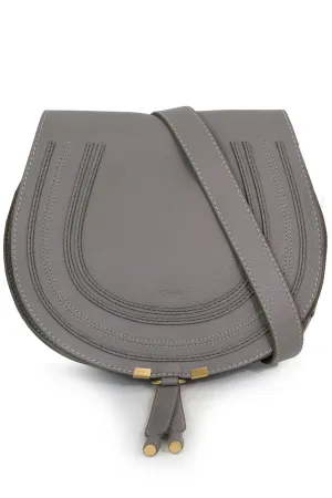 MARCIE MEDIUM BAG | CASHMERE GREY WITH WHITE STITCHING