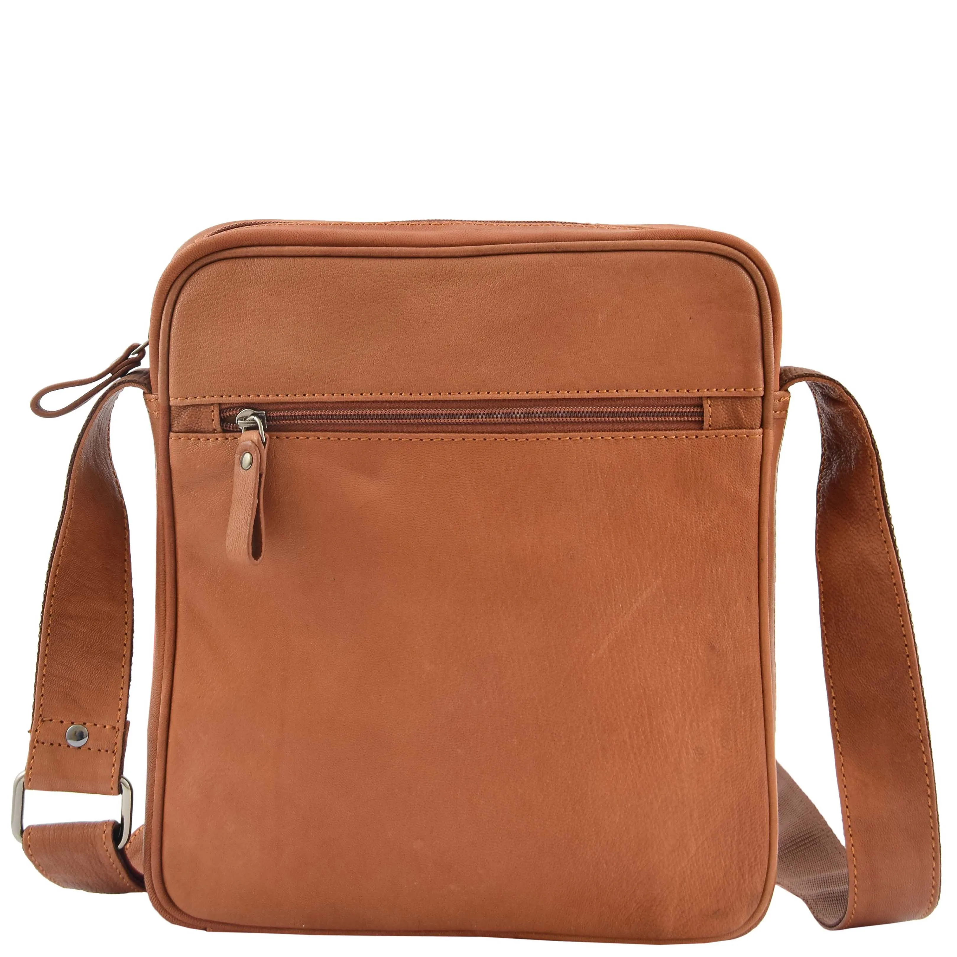 Mens Genuine Leather Messenger Flight Shoulder Bag Organiser Eric Tan