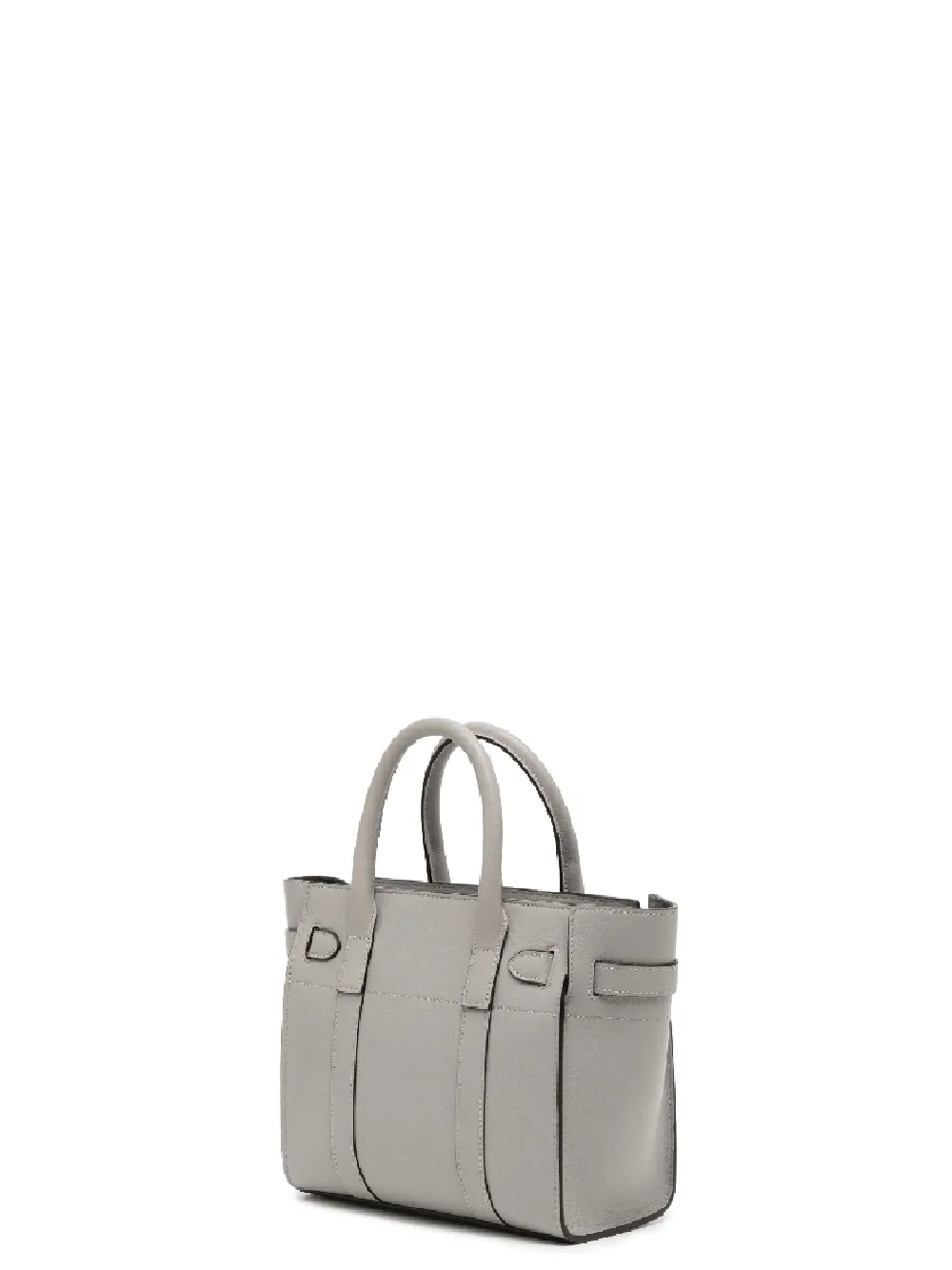Mini Zipped Bayswater Shoulder Bag Micro Classic Grain (Chalk)