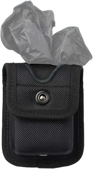 Molded Pager/Glove Pouch, Nylon Molded Glove Pouch for Duty Belt, EMT Pager Holder with Snap Closure
