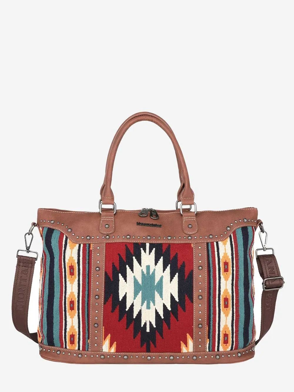 Montana West Aztec Tapestry Weekender Bag