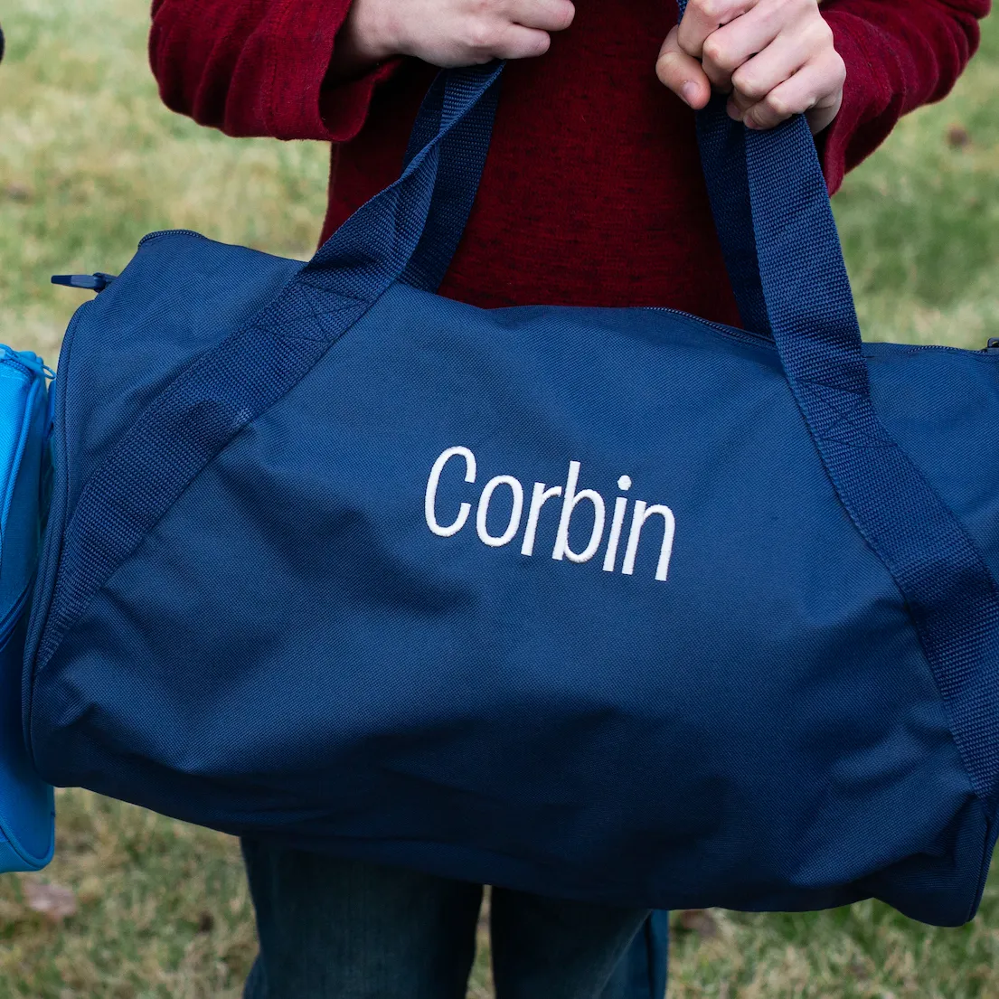 Personalized Canvas Roll Duffle Bag
