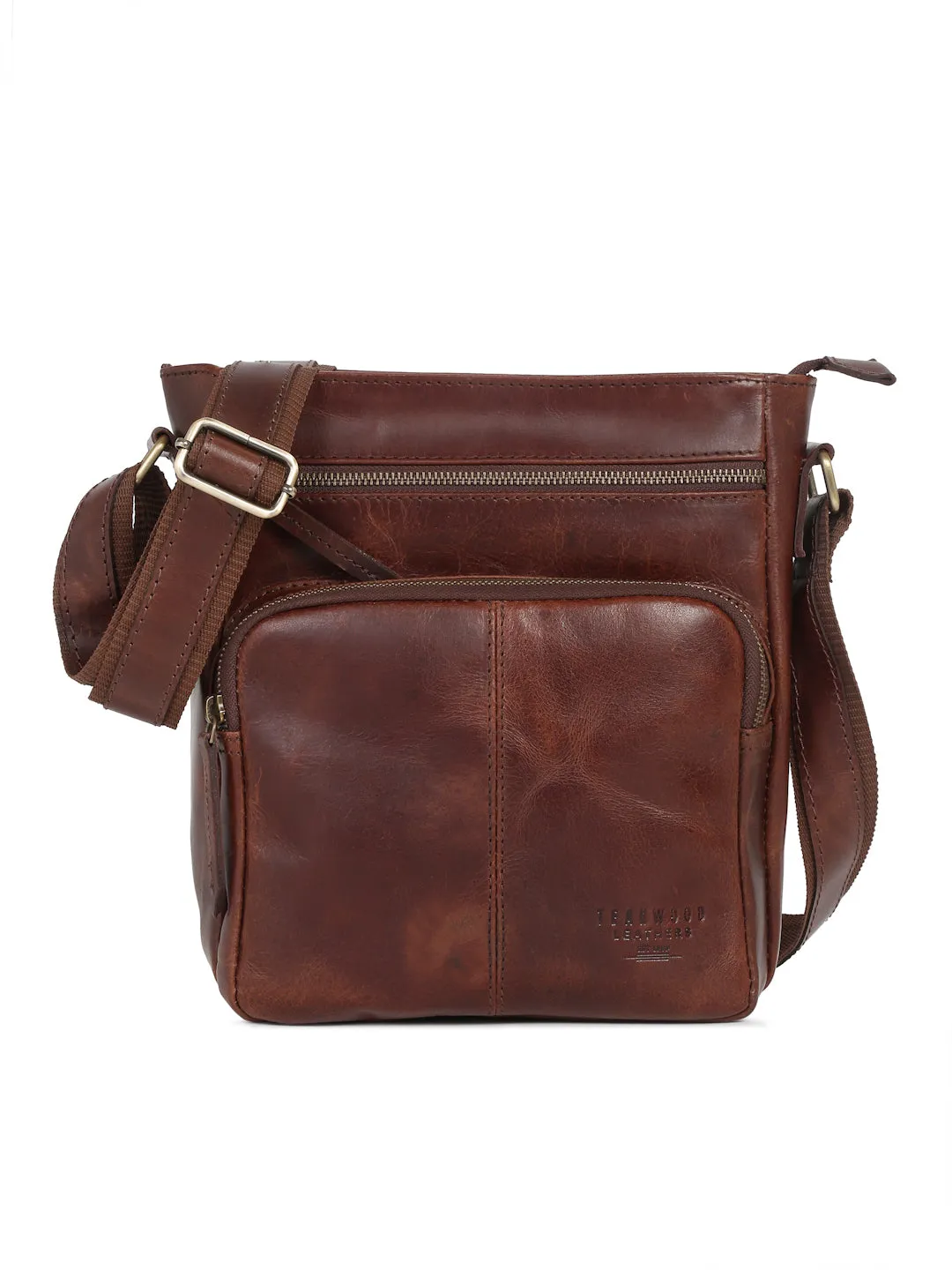 Teakwood Men's Leather Messenger Bag