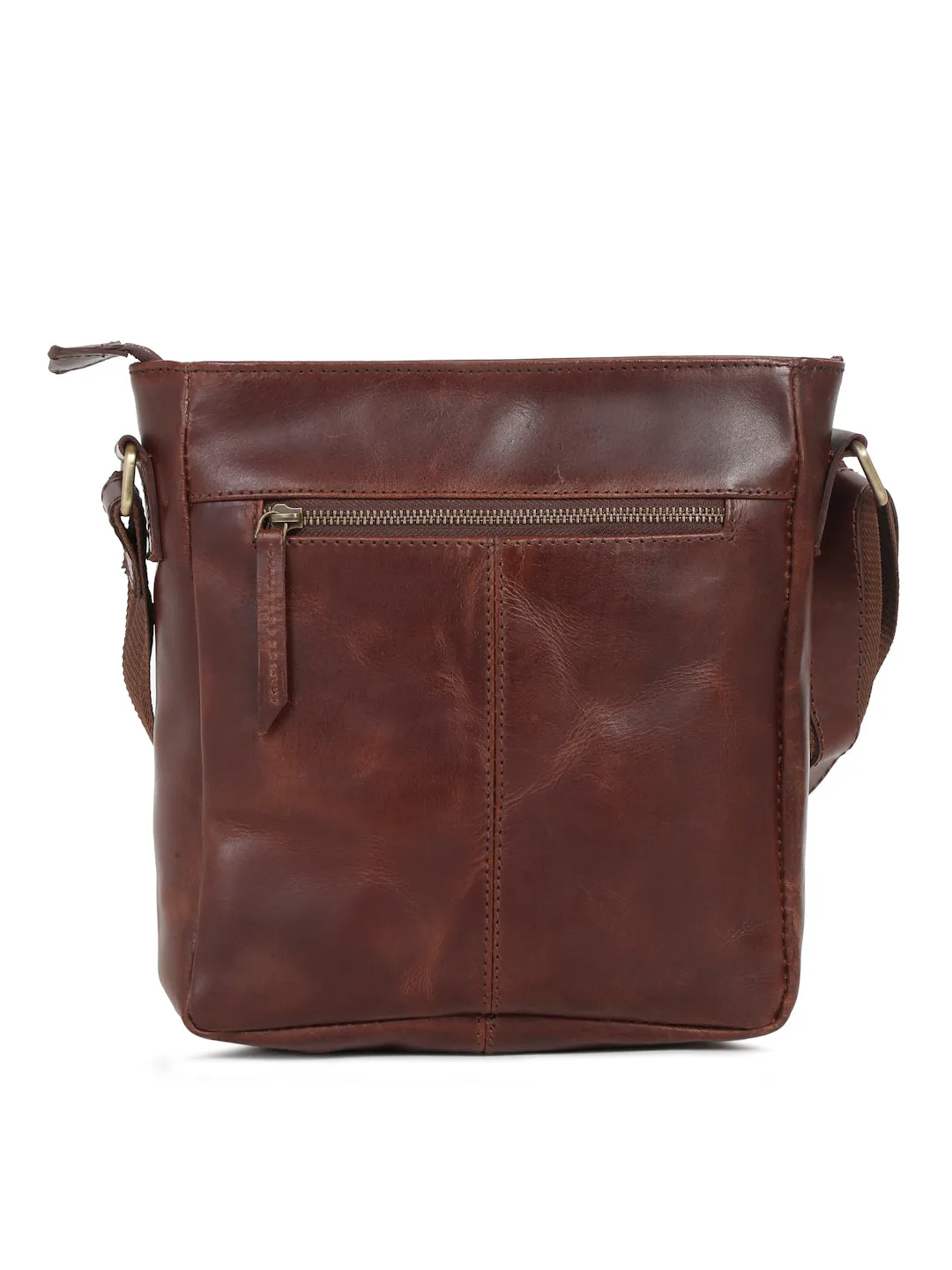 Teakwood Men's Leather Messenger Bag