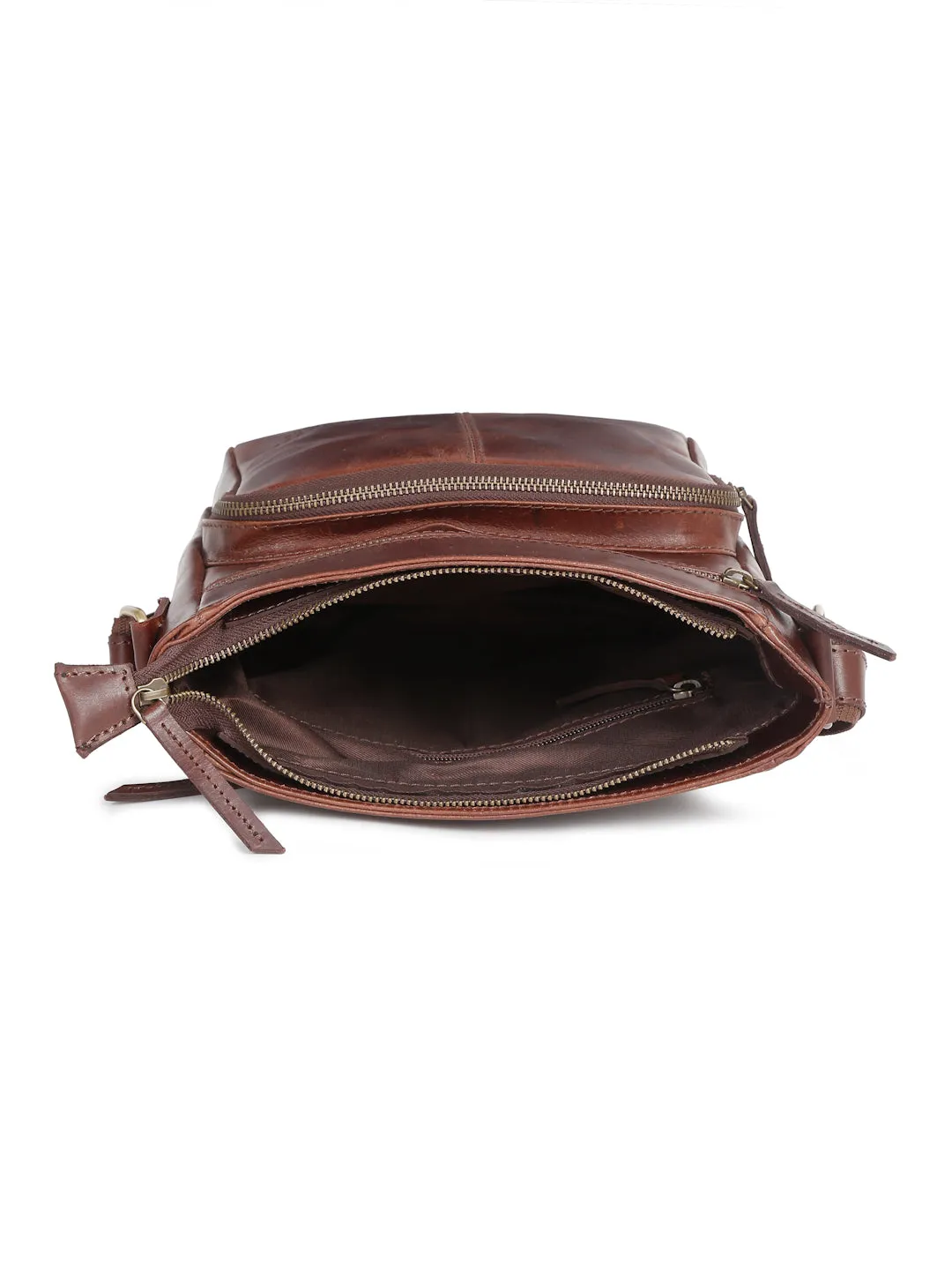 Teakwood Men's Leather Messenger Bag
