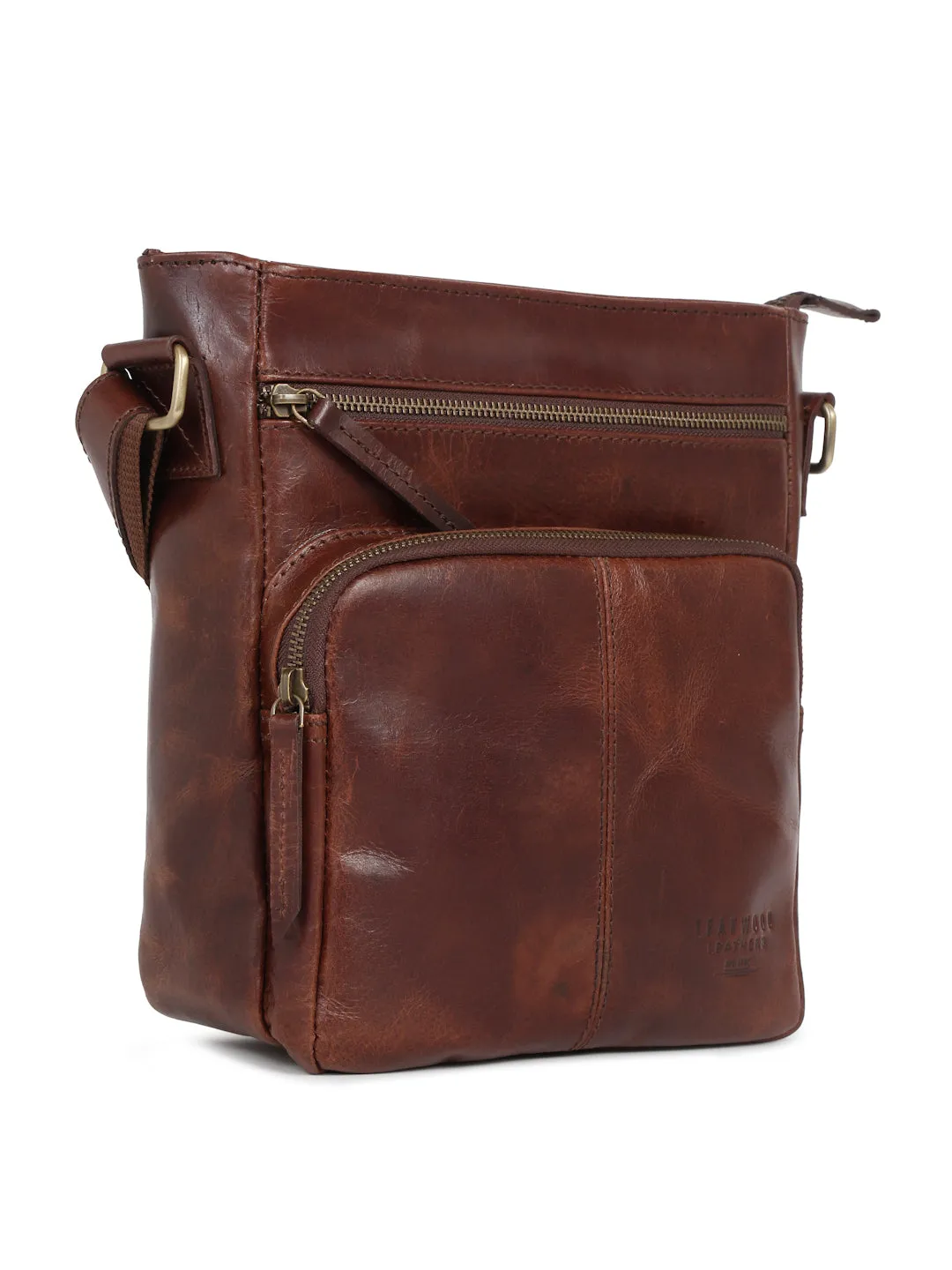 Teakwood Men's Leather Messenger Bag