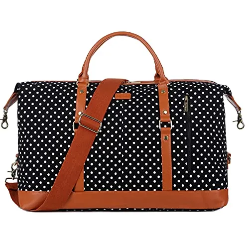 Travel Tote Duffel Bag Carry on, Weekender, Overnight Bag