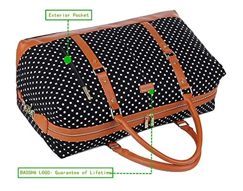 Travel Tote Duffel Bag Carry on, Weekender, Overnight Bag