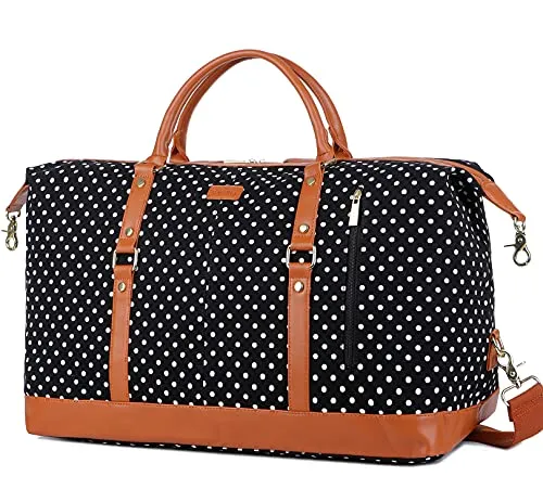 Travel Tote Duffel Bag Carry on, Weekender, Overnight Bag