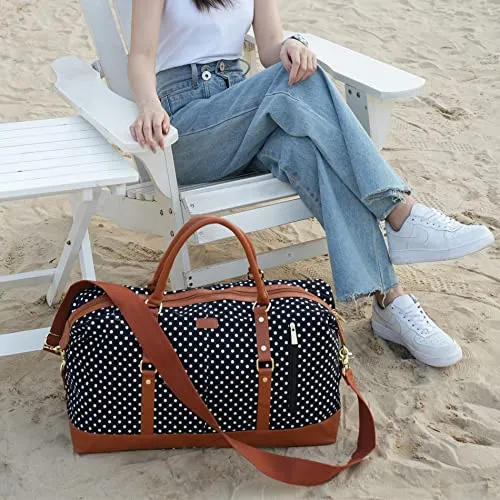 Travel Tote Duffel Bag Carry on, Weekender, Overnight Bag