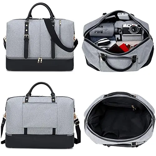 Weekender Carry On Tote Duffel Overnight Bag for Men and Women