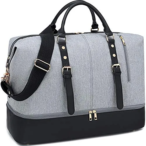 Weekender Carry On Tote Duffel Overnight Bag for Men and Women