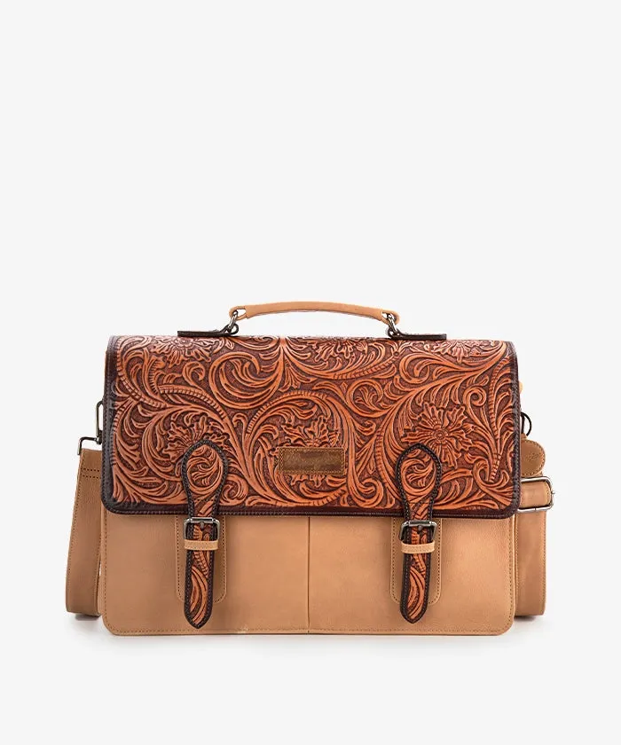 Wrangler Genuine Leather Messenger Bag