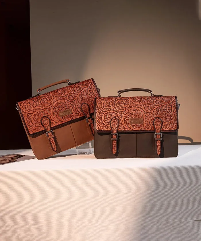 Wrangler Genuine Leather Messenger Bag