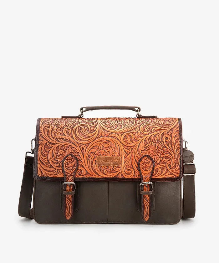 Wrangler Genuine Leather Messenger Bag