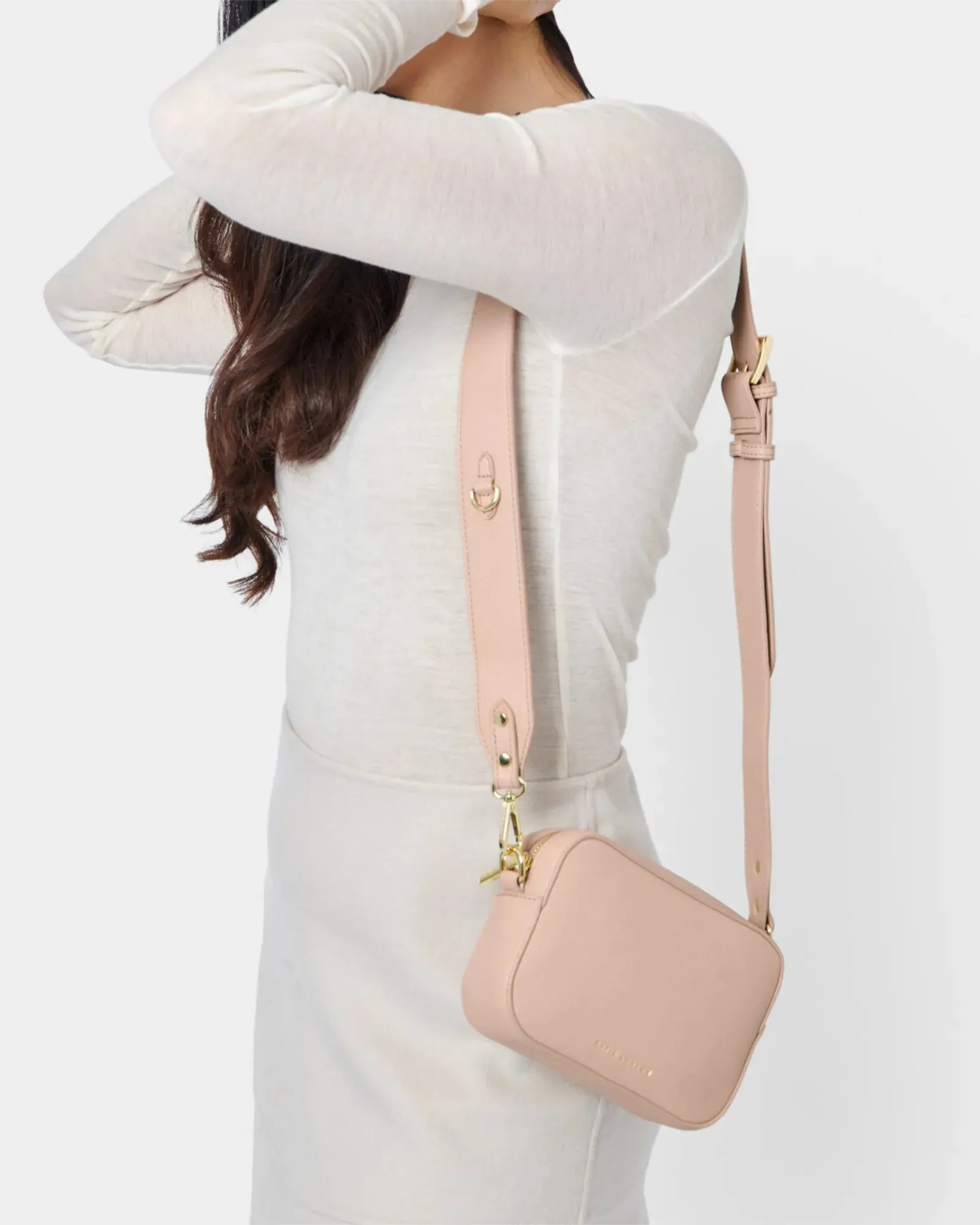 Zana Mini Crossbody Bag - Nude Pink